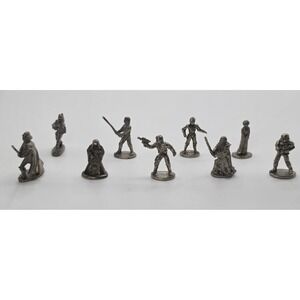 Monopoly Star‎ Wars Classic Trilogy 8 Figures Pewter Tokens 1" 1996 1997